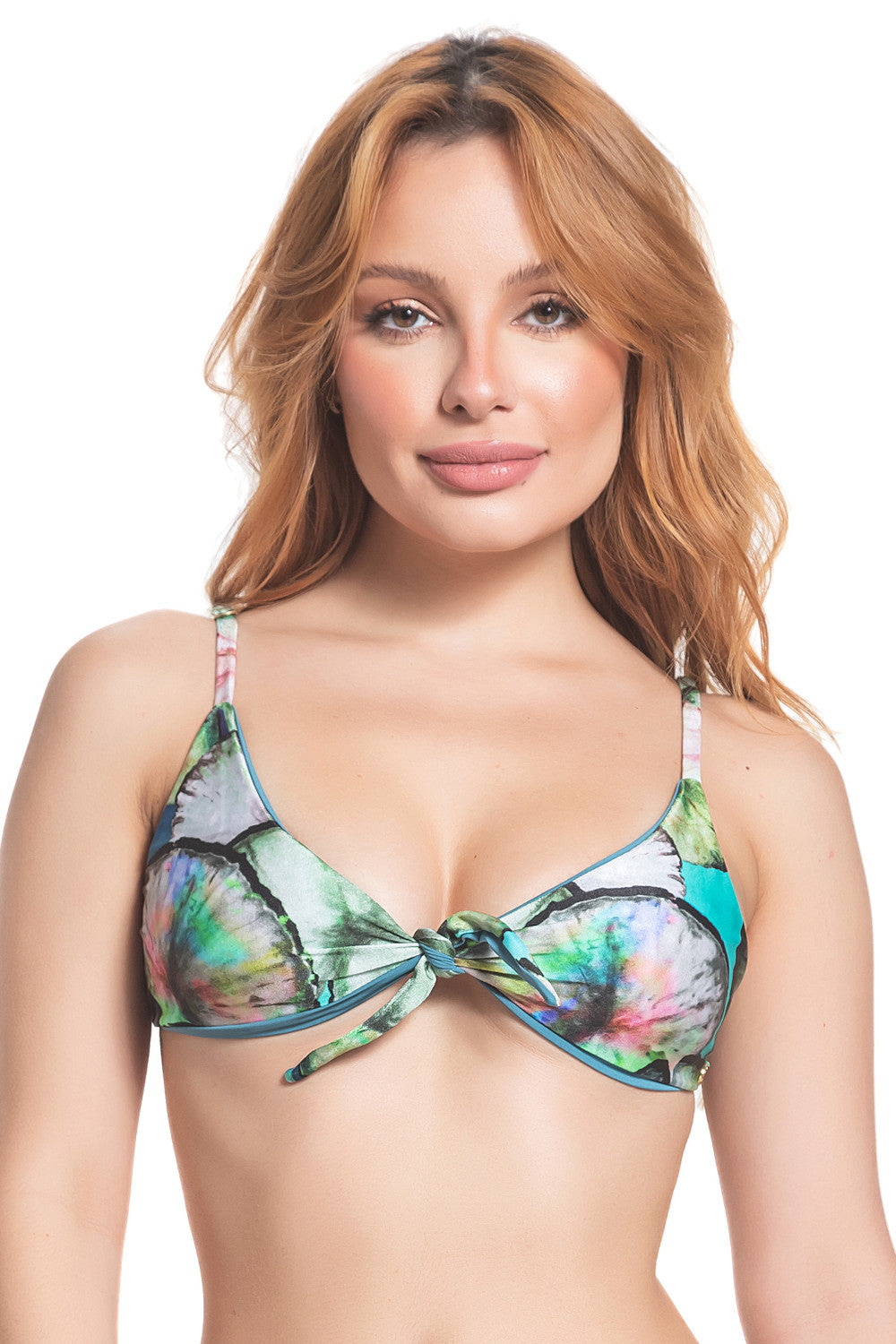 Top de Biquíni Detalhe Laço Estampado