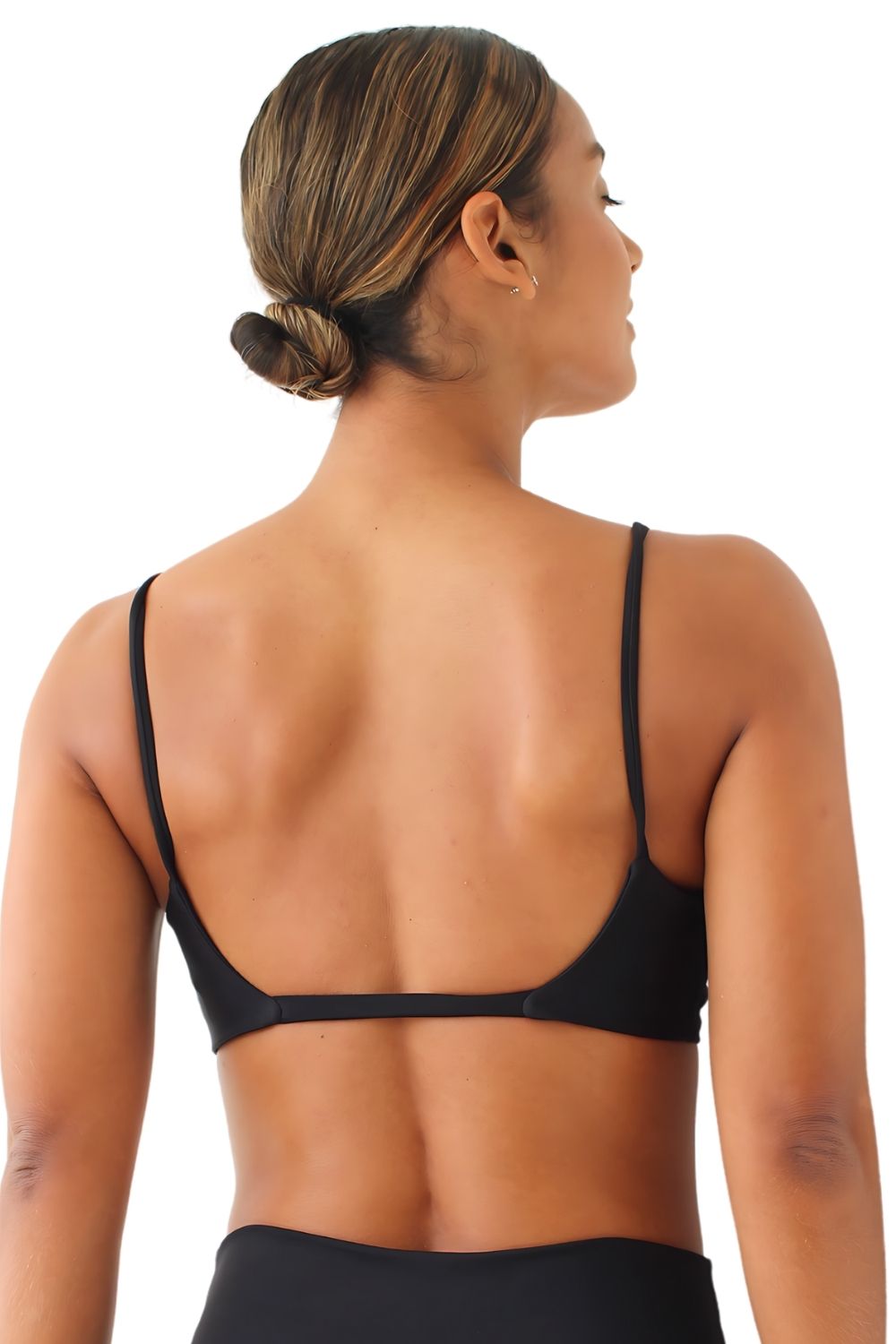 Top Fitness Alça Fina Franzido Fio Neofit