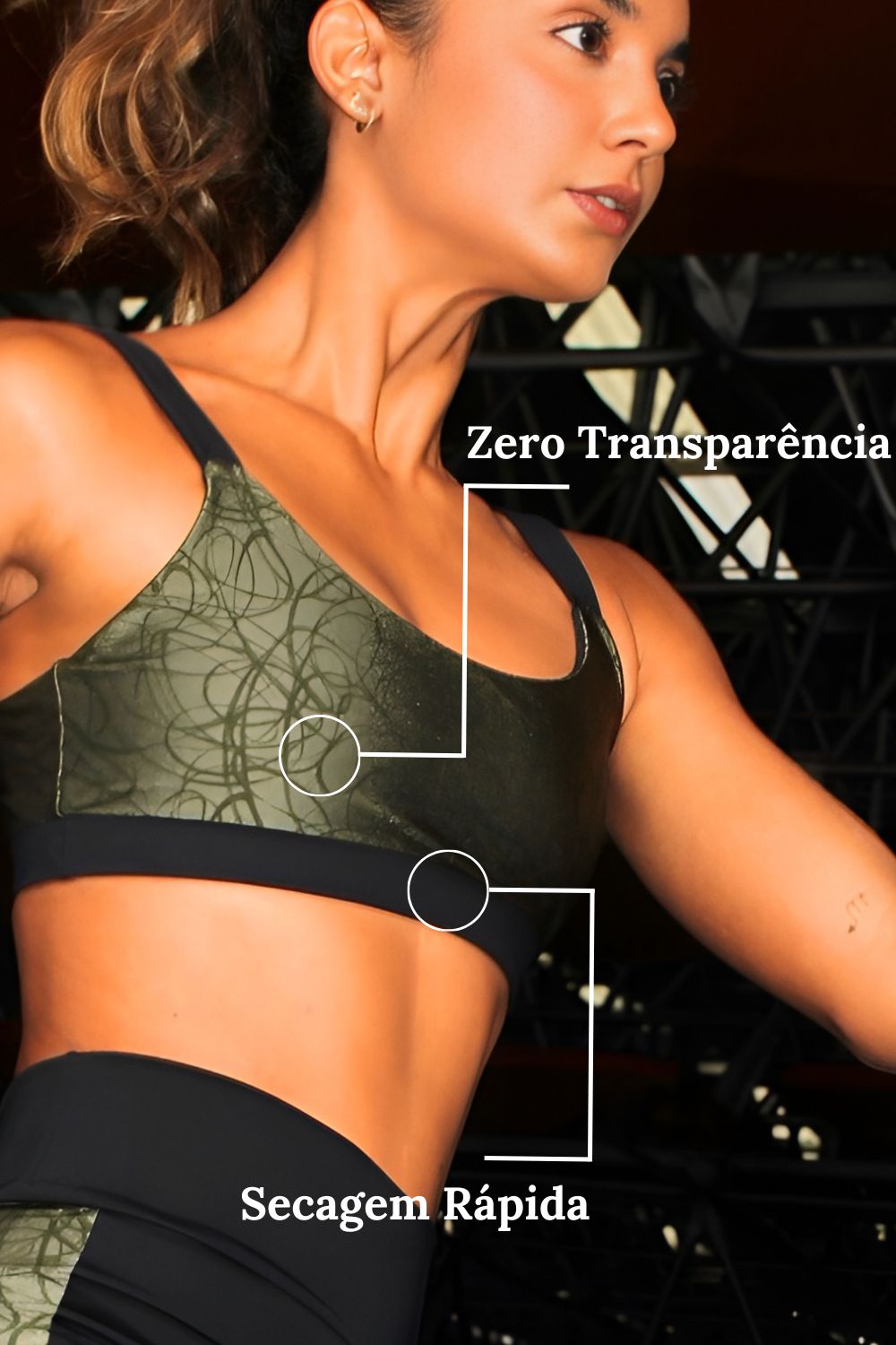 Top Fitness Alça Grossa