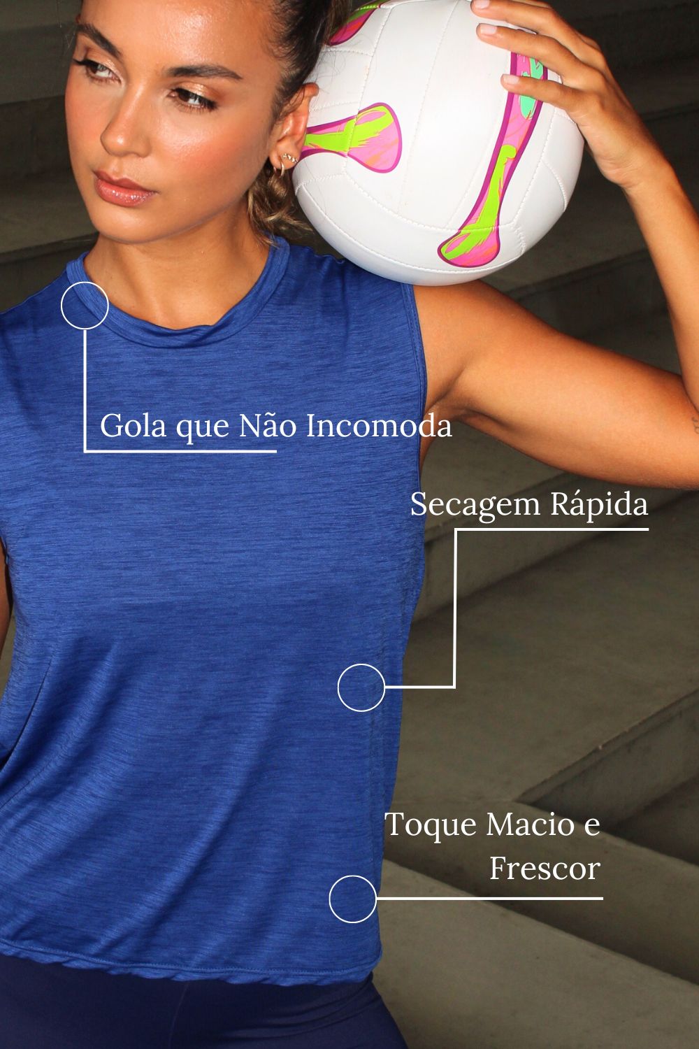 Camiseta Fitness Regata Feminina