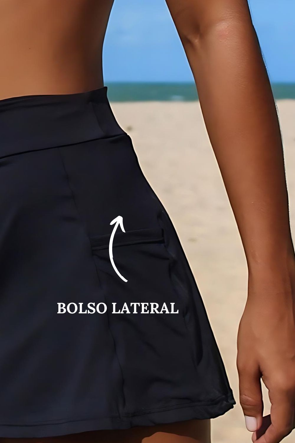 Shorts-Saia Fitness Liso Beach Tennis