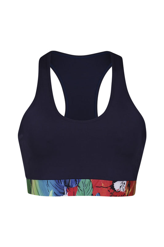 Top Fitness Nadador Bicolor Estampado